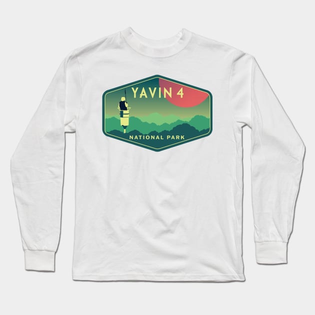 Yavin 4 National Park Long Sleeve T-Shirt by Hanneliza